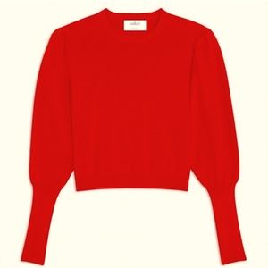 Ba&sh ♥️ “Lady Pullover” flattering soft red sweater